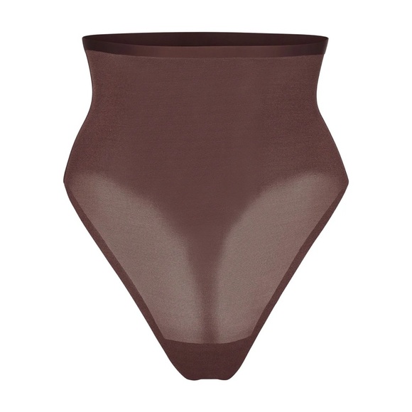 SKIMS Sheer Sculpt HIGH-WAISTED THONG | Color- Cocoa | NEW!!!🤎🐻 - Picture 3 of 10